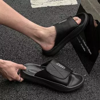 Men s slippers outdoor wear non-slip 2025 new sports premium sandals beach shoes 371215-J 38 белый