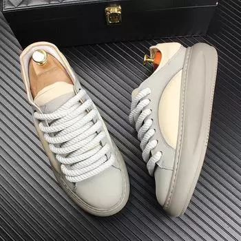 Мужские кроссовки на толстой подошве, маленькие белые туфли для мужчин, новинка весны и лета 2024 года, повседневная спортивная обувь для скейтборда с увеличением роста 39