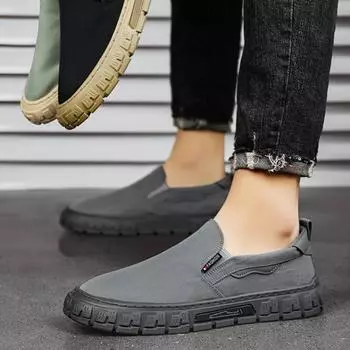 Мужские кроссовки, дышащая парусиновая обувь Ice Silk, повседневная обувь для ходьбы для мужчин, новые туфли на плоской подошве, дизайнерские мокасины Zapatillas Hombre 39 серый