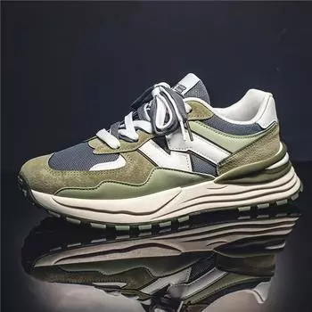 Men s Sneakers Casual Shoes for Men Versatile Outdoor Breathable Running Shoes Mesh Tenis Masculino sneakers men 39 зеленые хаки