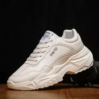 Men s Sneakers Fashion Leather Casual Shoe Outdoor Sport Running Shoes for Men Platform Vulcanize Shoes Hot Sell Tenis Masculino 39