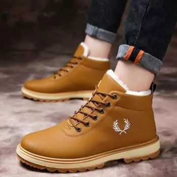 Men s Snow Boots Trendy 2025 Male Shoes Winter Warm Cheap Designer Footwear Y2k Fashion Size 45 New 44 Non Slip Comfortable Sale 39