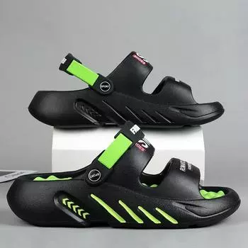 Men s Sports Shoes for Men 2024 Summer Man Sandals Casual Sneakers Mens Sandals Genuine Leather Flat Sandal Men s slippers Sale 45-46