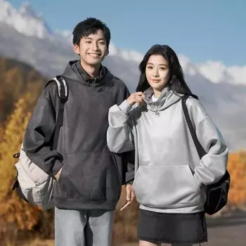 Men s Spring and Autumn High Street Inkjet Design Sense Loose Casual Jacket M серый