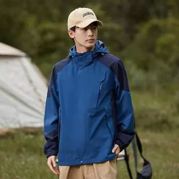 Мужская куртка с капюшоном для походов на весну и осень, ветрозащитная куртка для рыбалки и охоты, повседневная куртка для кемпинга S