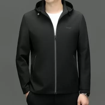 Мужская куртка на весну и осень, деловая куртка с воротником-стойкой, повседневная куртка для папы, мужская куртка Tide 170 темно-синий