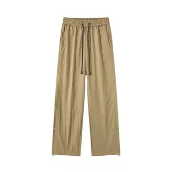 Men s Spring and Autumn Men s Pants Casual Trousers Drop Tooling Straight Pants M хаки