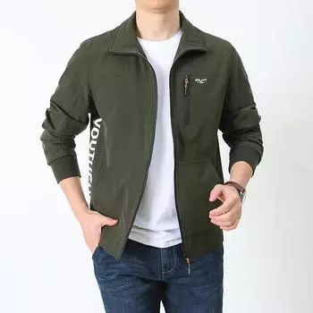 Мужские весенние и осенние новые куртки повседневные модные деловые свободные мужские молодежные куртки топ M