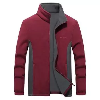 Мужская куртка больших размеров весна-осень с воротником-стойкой и повседневным топом 2XL