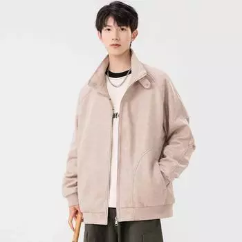 Мужская куртка Ruffian Handsome American Casual Tie-Dye Old с воротником-стойкой для подростков на весну и осень M