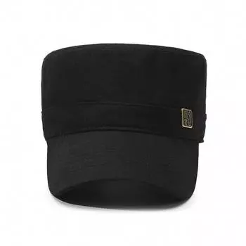 Мужская весенне-летняя шляпа от солнца Модная кепка Новая шляпа для мужчин среднего возраста Уличная шляпа от солнца с плоским верхом Adjustable серый