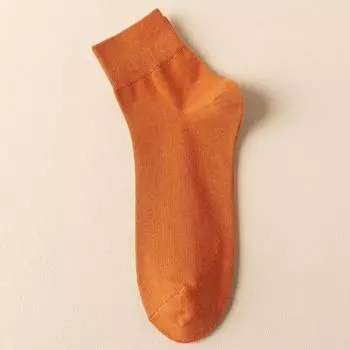 Men s Spring and Summer Thin Leisure Pure Cotton Pure Color Boneless Sweat Absorption Breathable Tube Socks 1 pair