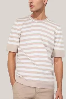 Men s Striped Short Sleeve Knitwear