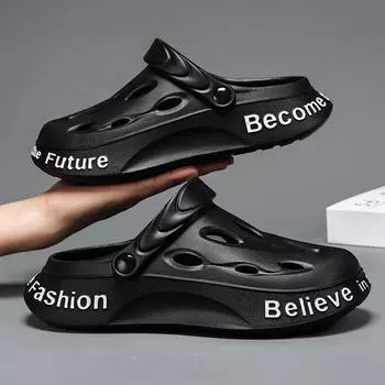 Men s Summer Anti-Slip Breathable Beach Sandals Dual-Purpose Outdoor Shoes 39-40 белый