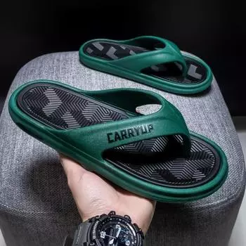 Men s Summer Beach Sandals Non-Slip Indoor House Home Soft Sole Comfortable Casual Wholesale Flip Flops Slippers for Men 40-45