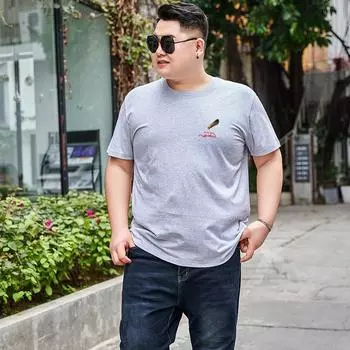 Мужская летняя дышащая футболка, мужская свободная, с круглым вырезом, большого размера, с коротким рукавом, для бега, из чистого хлопка, эластичная, удобная и повседневная M