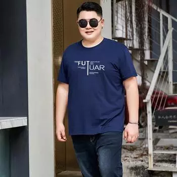 Мужская летняя удобная футболка с коротким рукавом, свободная и дышащая, из чистого хлопка, мужская спортивная повседневная футболка с круглым вырезом больших размеров M