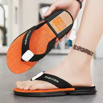Men s summer new outer wear Vietnamese foot-pinching flip-flops men s outdoor sports fashion non-slip and wear-resistant beach sandals 39