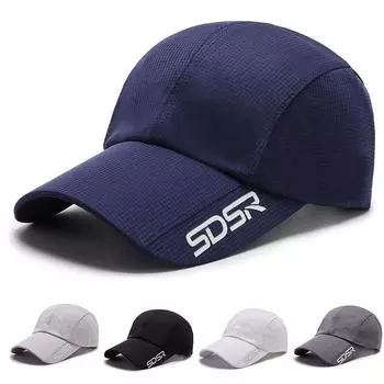 Men s Summer Quick-Drying Hat Letter Sunshade Hat Women s Sunscreen Baseball Hat Outdoor Breathable Cap Sun Visor Hats Fishing Hat Peak Cap чёрный