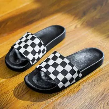 Men s Summer Slippers Luxury Designer Brand Indoor House Shoes For Home Men Comfortable Beach Outdoor Rubber Slippers Footwear 39 коричневый