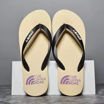 Men s Summer Slippers Walk Around Home Flip Flops Men Original Brands Shoes for Men 2024 Genuine Mens Slipper Man Luxury 2024 38