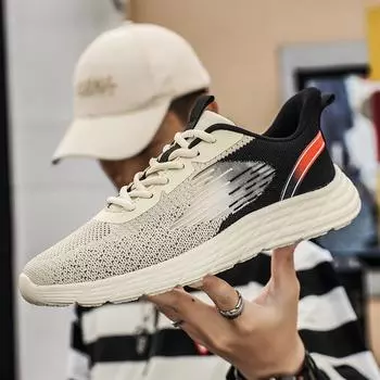 Men s Summer Sports Shoes Fitness Training Mesh Breathable Affordable Flat Bottomed Comfortable Shoes Lace Up Men s Casual Shoes 39