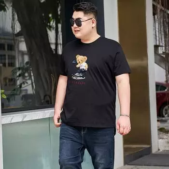 Мужская летняя футболка, мужская футболка больших размеров из чистого хлопка с круглым вырезом и коротким рукавом, мужская свободная повседневная спортивная дышащая и удобная футболка M