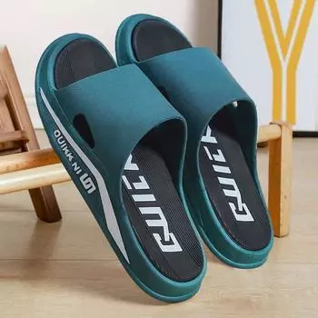 Men s Summer Thick Bottom Ultra Soft Elegantouter Wear Slippers Home Bathroom Indoor Slippers Pvc Outsole Sandals 36-37