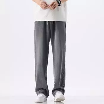 Men s Summer Thin Loose Straight Cool Trousers for Men M