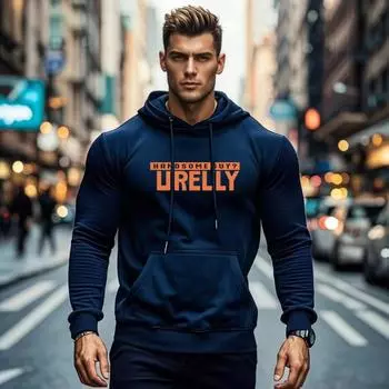 Men S Sweater Autumn Muscle Men S Fitness Training Hooded Sports Incoming Men S Autumn M