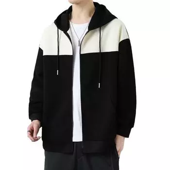 Мужская толстовка, красивая футболка с длинными рукавами, свободная повседневная толстовка с капюшоном, мужская XXXXL