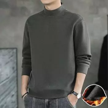 Men s Sweatshirt Winter Thickened Warm Large Size Round Neck Long Sleeve Loose Casual Pullover Sweatshirt 5XL