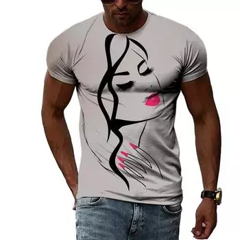 Men s T-Shirt Funny Alternative Fashion Cool Quick Dry Classic Crewneck Shirt S