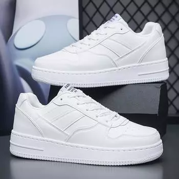 Men s thick soled casual small white shoes four seasons outdoor breathable comfort versatile walking shoes student running shoes 39