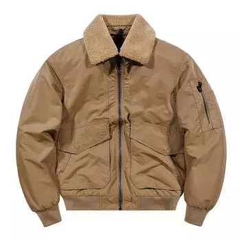 Мужская утепленная куртка со съемным меховым воротником, повседневная теплая куртка со стоячим воротником, стеганая куртка M