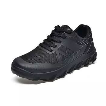 Men s travel shoes autumn and winter new black lace-up sports shoes jogging shoes walking shoes casual shoes 38