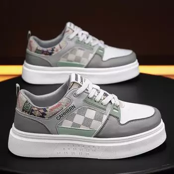 Men S Trend Board Shoes Four Can Be Worn Breathable Casual Fashion Comfortable Daily Color Matching Platform Men S Shoes 39