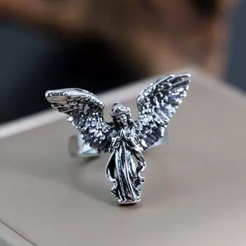 Мужское модное металлическое кольцо, ретро, крутой и красивый дизайн, тотемное геометрическое мужское кольцо One Size