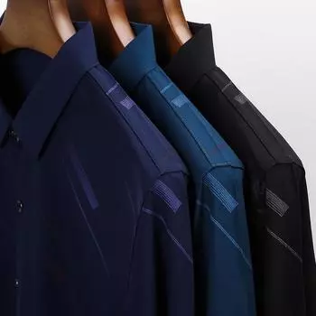 Мужская бархатная утолщенная рубашка с длинными рукавами и принтом, зимняя теплая полосатая тонкая деловая рубашка для мужчин M