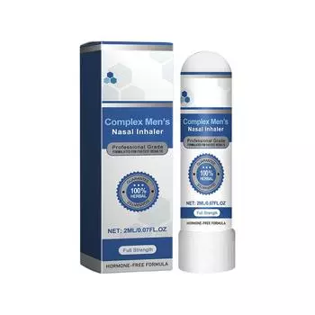 Men s Vitality Nasal Suction Stick Boosts Energy Men s Nasal Suction Stick Prostate Health Inhaler.2ml One Size белый