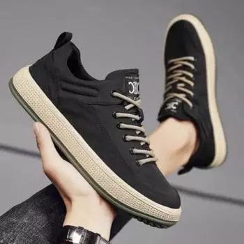 Men s Vulcanize Shoes Autumn Winter Canvas Sneakers Male Black New In Size 44 Cheap Clearance Korean Style Delivery Summer Sale 39