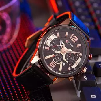 Мужские часы с календарем, несколькими часовыми поясами, шестью стрелками, кварцевые спортивные часы