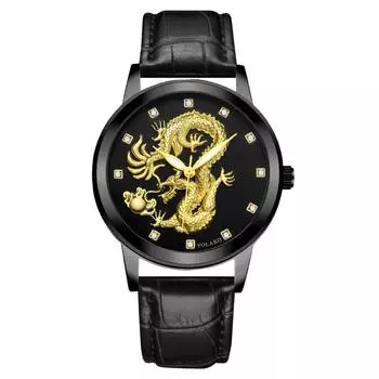 Men s Waterproof Luminous Running Alarm Clock Watch One Size чёрный