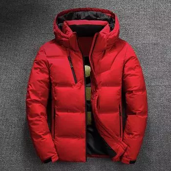 Men s Winter Down Jacket Windproof and Waterproof Jacket Windbreaker Down Jacket Youth Warm Jacket S