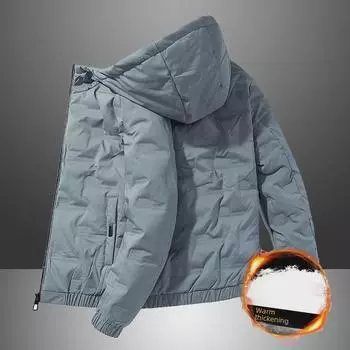 Men s Winter Hooded Cotton Jacket - Trendy Casual Short Coat
