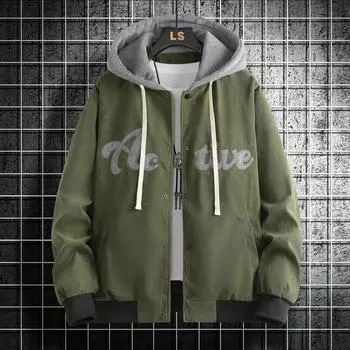 Men s Winter Jacket Sweater Casual Joker Men s Loose Teenage Cardigan Baseball Coat S