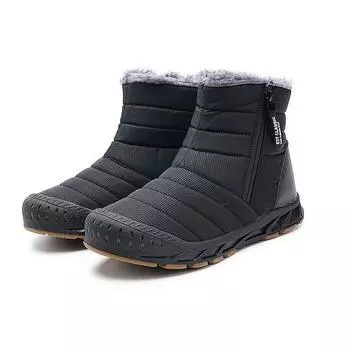 Men s Winter Warm Snow Boots Rainproof Fabric Faux Fur Lining Waterproof Ankle Boots Anti-slip Outdoor Shoes Hiking Sports Boots 36
