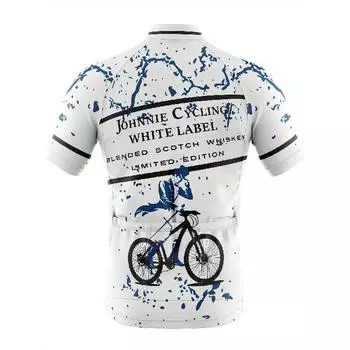 Men s Zip Up Printed Cycling Jersey, Quick Dry, Moisture Wicking, Breathable Short Sleeves MTB Mountain Bike Shirt For Biking & Riding Sports S