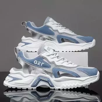 Men Sandals Mesh Breathable Shoes Men s Comfortable Non-slip Trendy Casual Sandals 2025 New Hollow Men s Sneakers Sandal 39