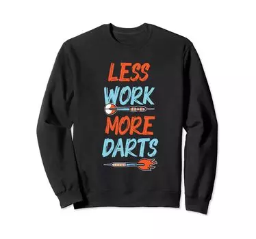 Меньше работы, больше дизайна Dart Arrow, толстовка чёрный